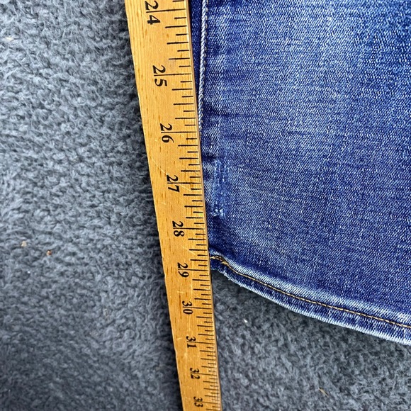 J.Crew Womens Stretch Jeans Size 29 Distressed Denim Blue Mid Rise - Picture 5 of 8